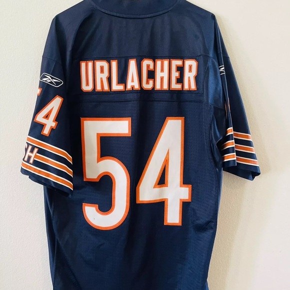 Vintage authentic chicago bears brian urlacher jersey blue size large +2 - Picture 5 of 7